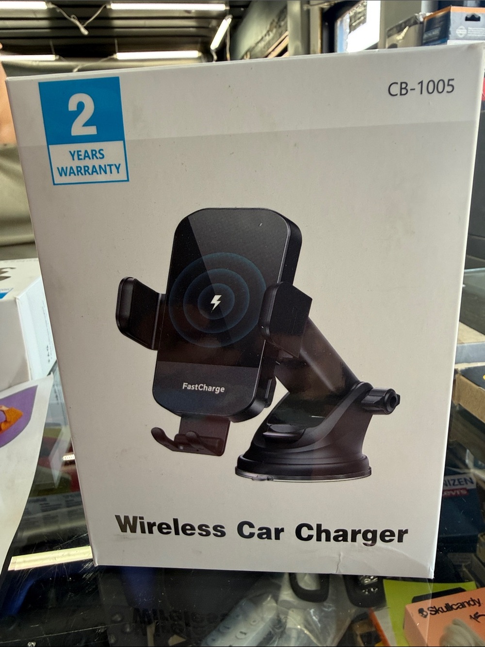 FastCharge Wireless Car Charger Mount - Black